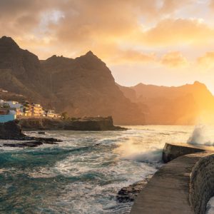 Sunset in Ponta do Sol Harbour - Santo Antao - Cape Verde