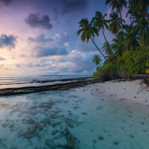 Gloryful Morning in North Nilandhe Atoll / Maldives in the Indian Ocean at Sunrise