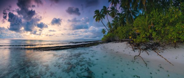 Gloryful Morning in North Nilandhe Atoll / Maldives in the Indian Ocean at Sunrise
